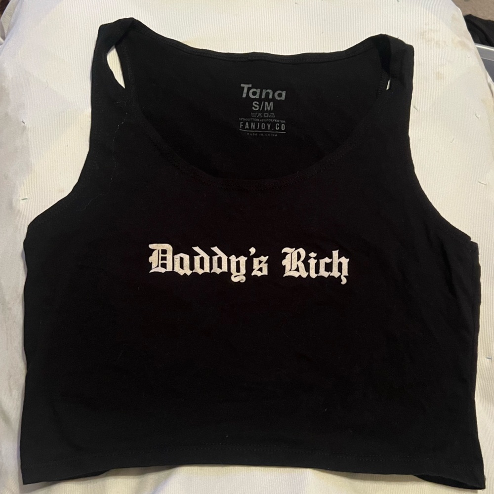 Tana Mongeau “Daddy’s Rich” crop top